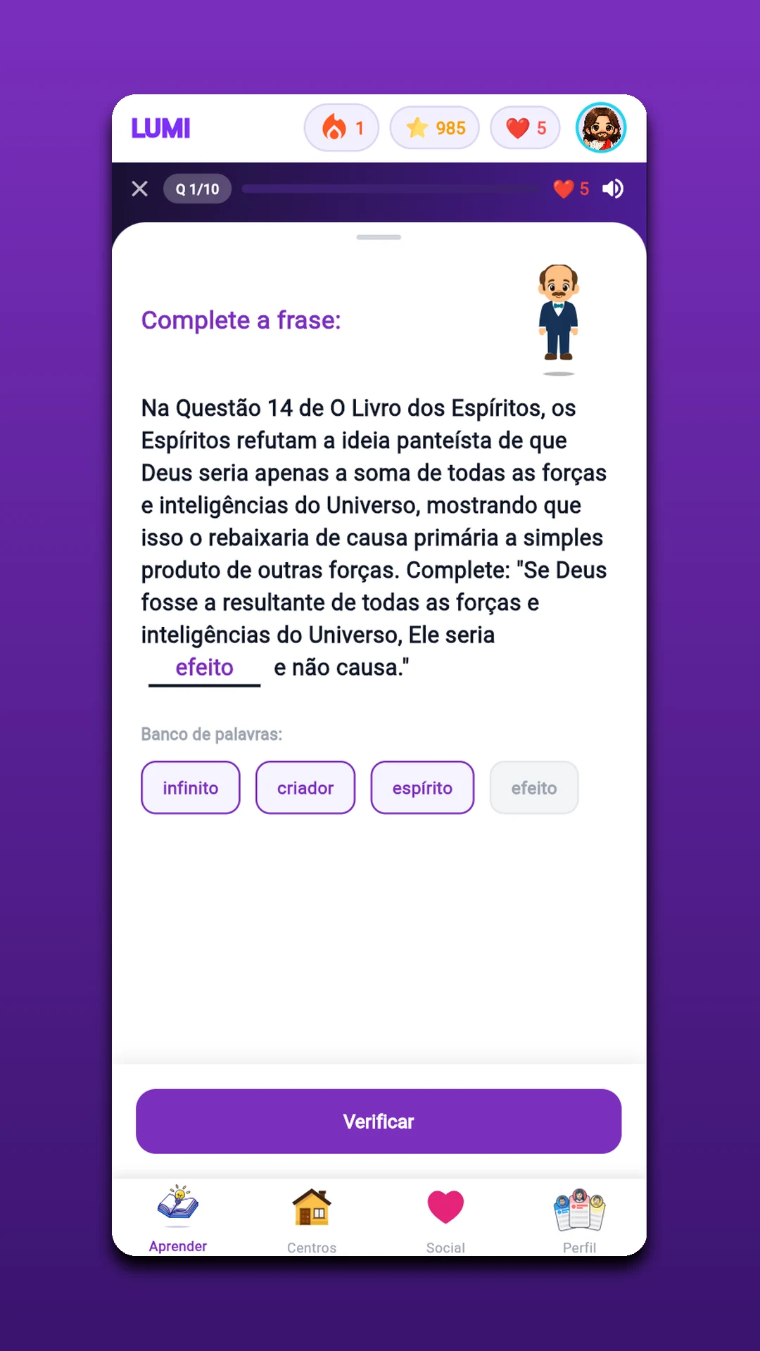 Lumi - Estudo espírita diário screenshot