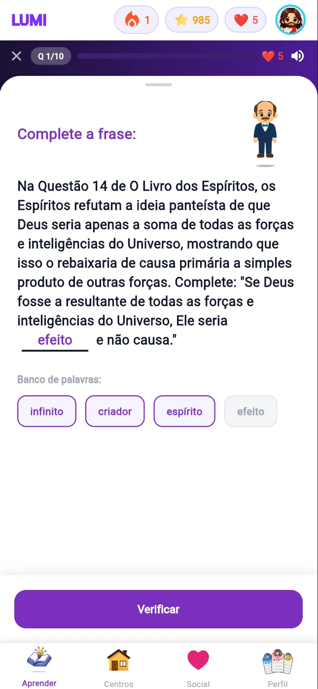 Lumi - Estudo espírita diário screenshot